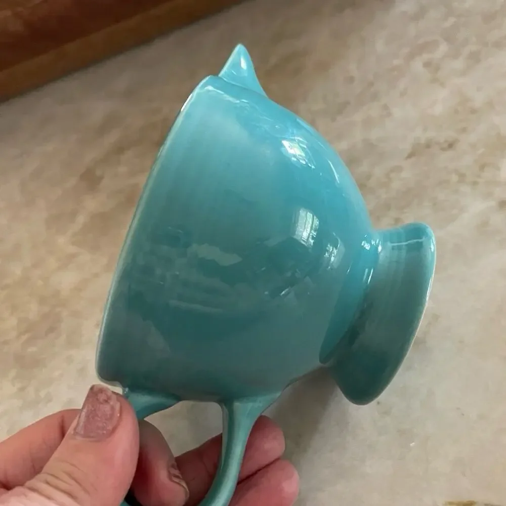vintage Fiesta ware turquoise creamer PRE 86